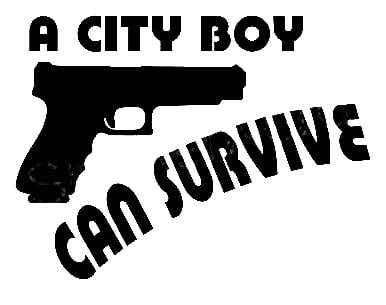 A City Boy Can Survive Sticker