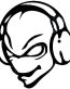 Alien Disc Jockey DJ Cartoon Decal