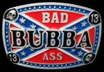bad bubba ass rebel belt buckle design sticker