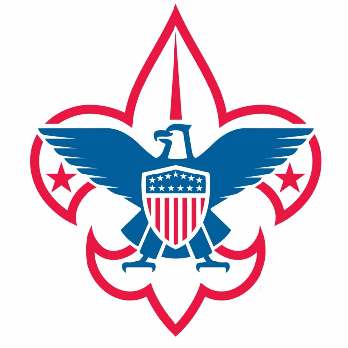 boy scout logo RWB sticker