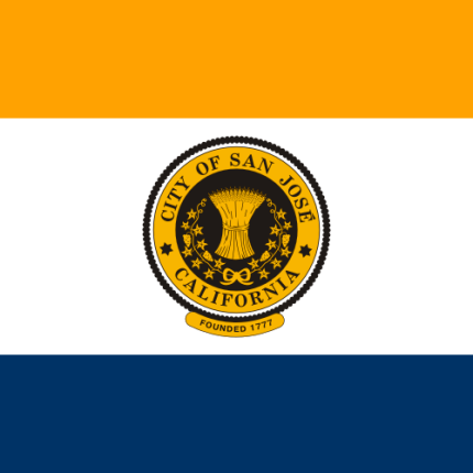 California San Jose City Flag Decal