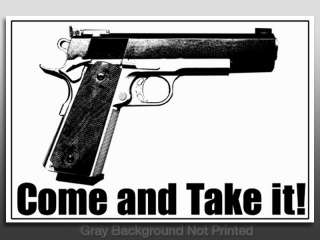 Come Take It Gun Sticker