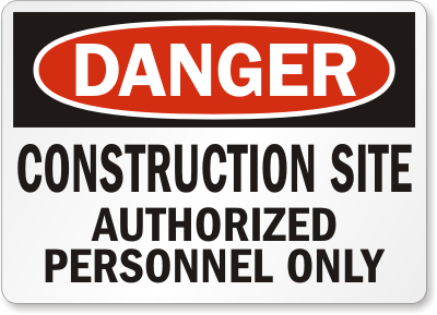 Construction Safety Signs and Labels 08