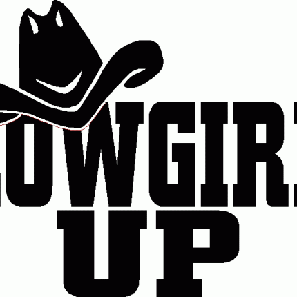 CowGirl Up Diecut Car Decal