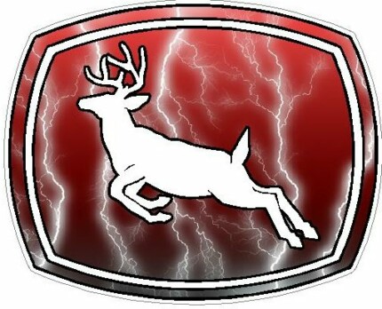 Deer Logo - RED Lightning