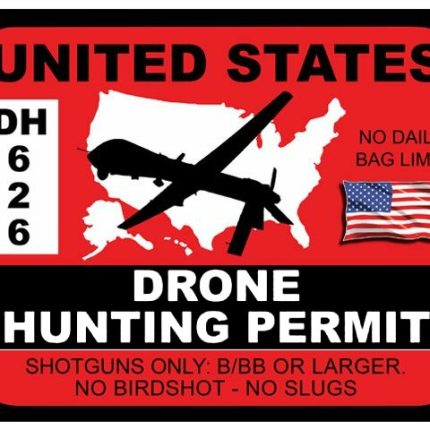 DRONE HUNTING PERMIT STICKER 2