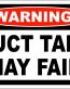 Duct Tape May Fail Sticker