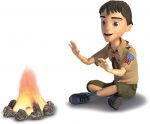 Ethan-9-campfire boy scout sticker