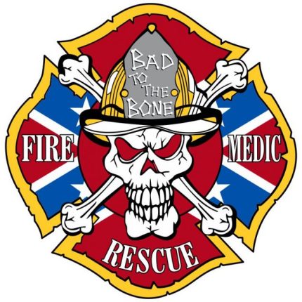 Fire Rescue Medic Confederate Sticker