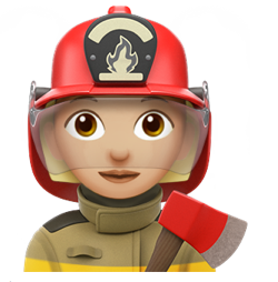 firefighter woman emoji