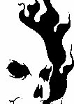 Flame Skull Decal 7