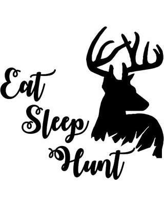 hunting-deer-wall-decals-antlers-quotes-vinyl-sticker-eat-sleep-hunt