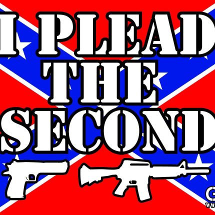 I PLEAD THE SECOND 2ND AMENDMENT DECAL - CONFEDERATE STICKER