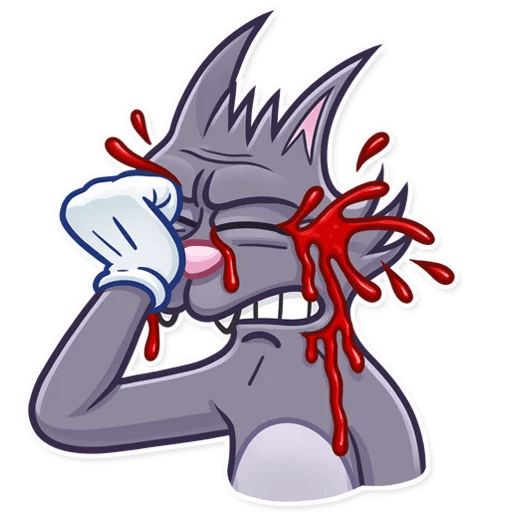 itchy and scratchy funny cartoon sticker 11