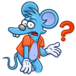 itchy and scratchy funny cartoon sticker 16