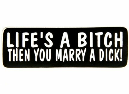 lifes-a-bitch-than-you-marry-a-dick-sticker