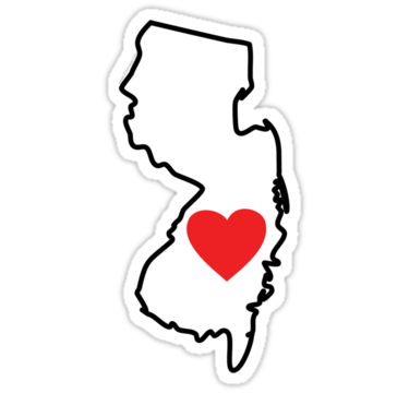 Love New Jersey Sticker