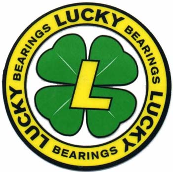 lucky bearings skateboard sticker
