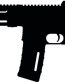 machine gun silhouette decal