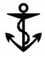 MARINE Anchor Diecut Vinyl Decal