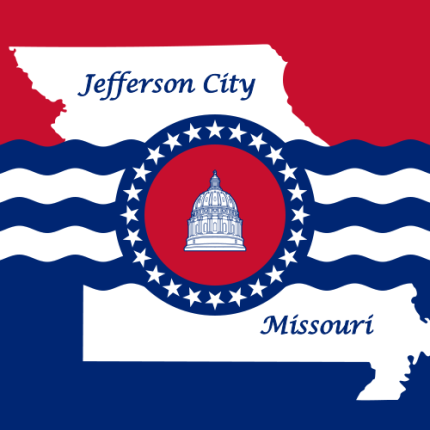 Missouri Jefferson City Flag Decal