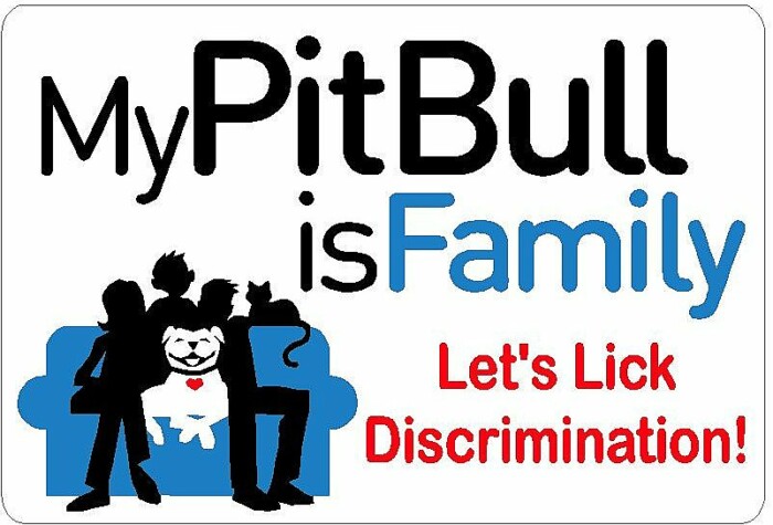 my pitbull is family sticker 1