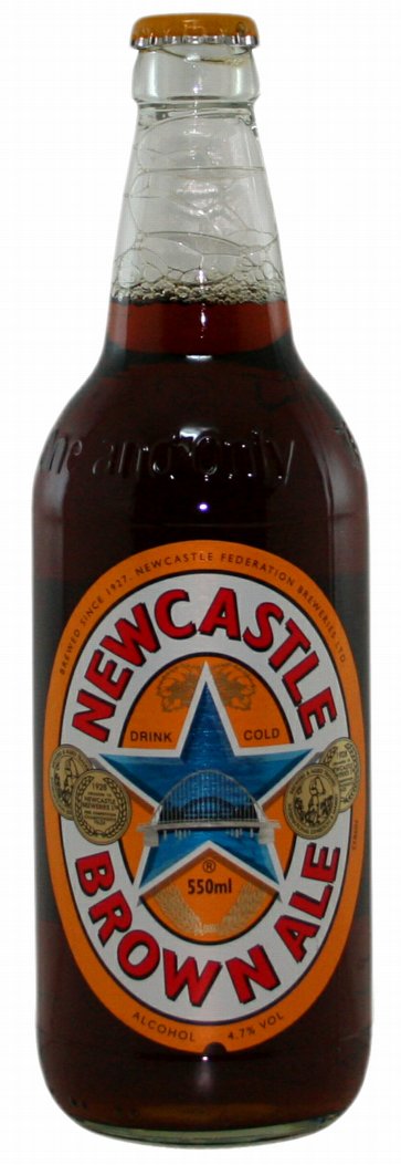 Newcastle Brown Ale Shaped Sticker