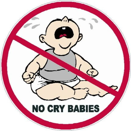 No Cry Babies Color Sticker