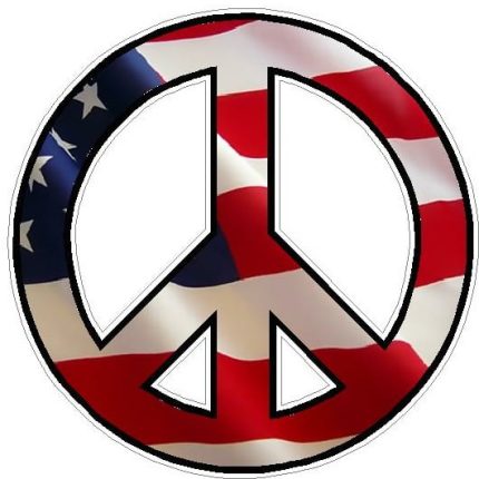 PEACE FILLS USA Flag