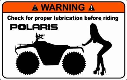 Polaris Funny Warning Sticker 1