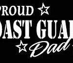 PROUD Military Stickers COAST GUARD DAD