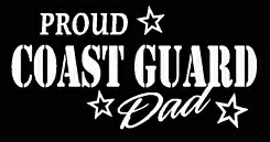 PROUD Military Stickers COAST GUARD DAD