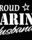 PROUD Military Stickers MARINE HUSBAND