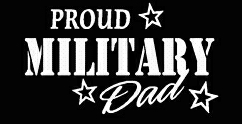 PROUD Military Stickers MILITARY DAD