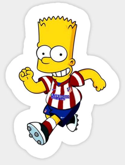 SIMPSON Bart Simpson SPORT Sticker