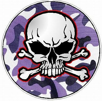 SKULL CIRCULAR FILLS Camo Purple