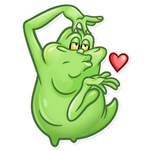 slimer ghost busters funny sticker 2