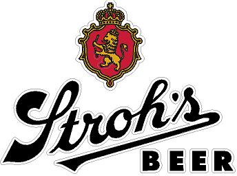 strohs beer logo sticker