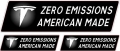 Tesla Motors ZERO EMISSIONS AMERICAN MADE