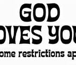 God Loves You Decal