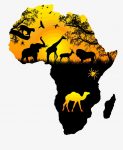 Africa sticker with animals sticker 55