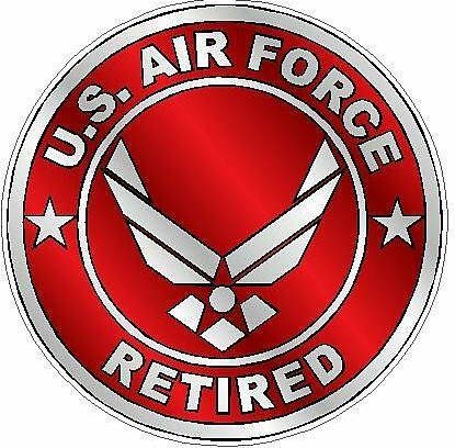 AIR FORCE RETIRED red