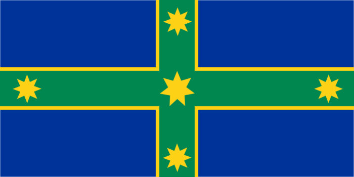AUSTRALIA REBEL EUREKA FLAG GREEN GOLD