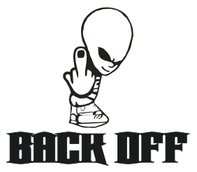 Back Off Car Decal 10