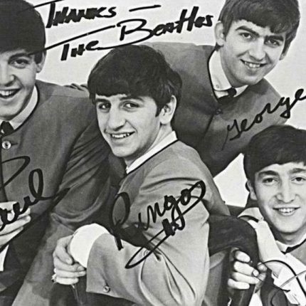 Beatles 4 Color Band Sticker