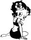 Betty-Boop-Hawaiian Vinyl-Funny-Sticker