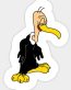 CARTOON Beaky Buzzard WB Sticker
