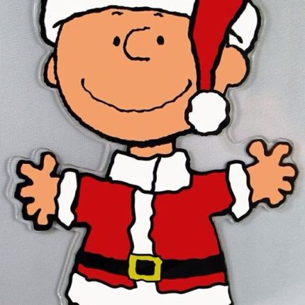 Charlie Brown Peanuts Gang Sticker SANTA