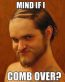 creepy guy comb over sticker