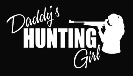 Daddy's Hunting Girl Deer Vinyl Decal 2